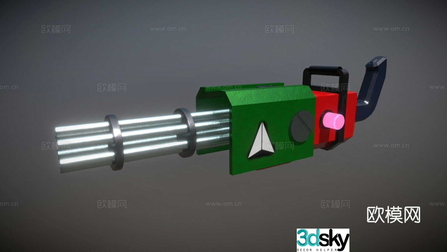 mini cannon 3d model
