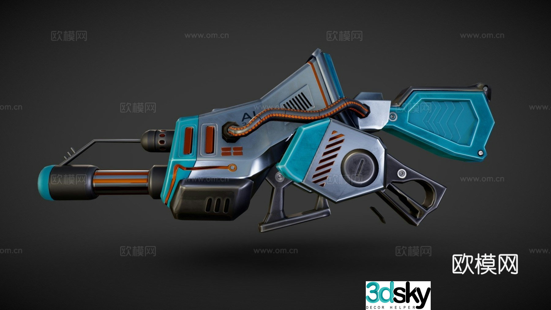 A1324 gun 3d model