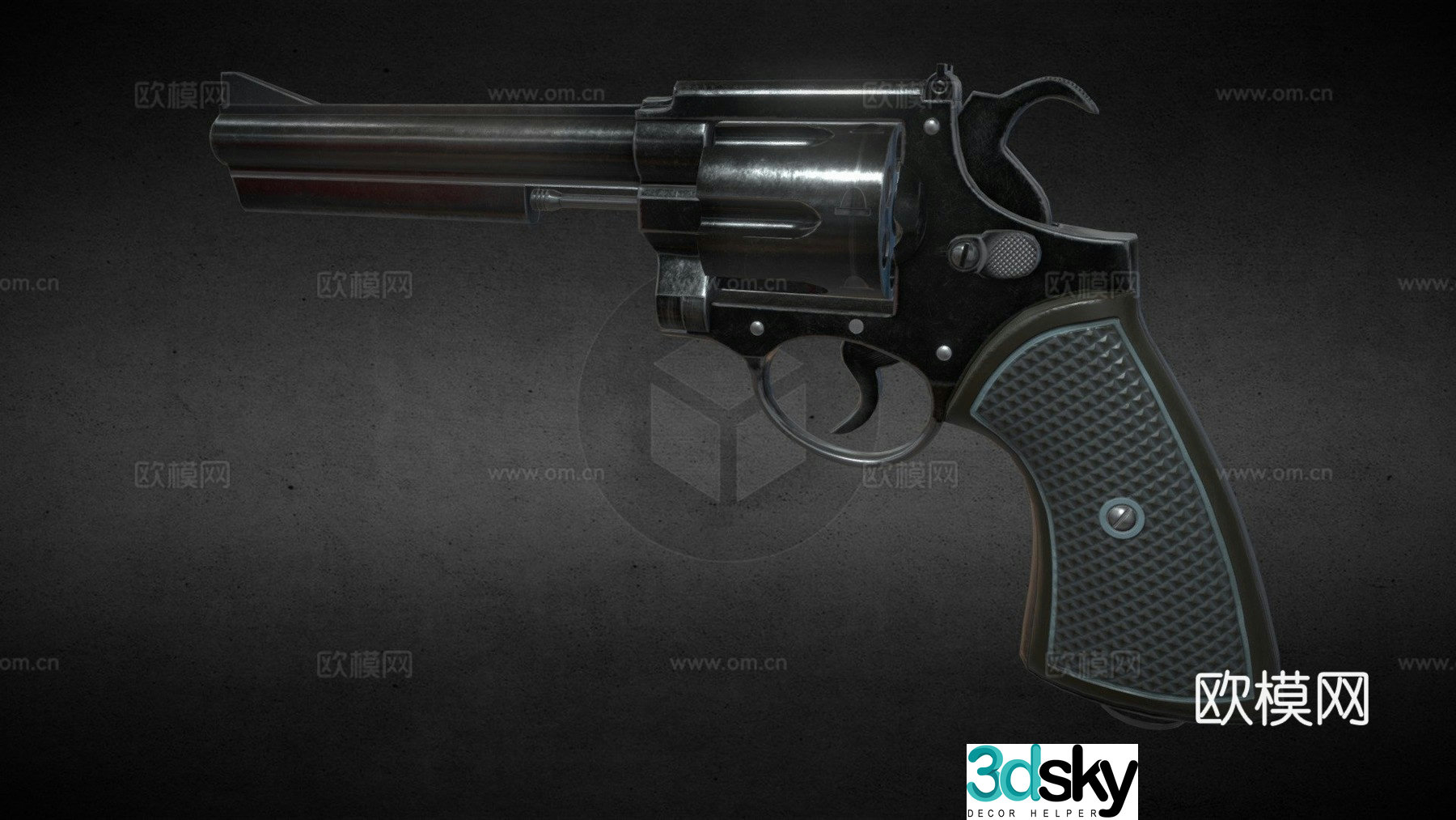 Sheriff gun v03 3d model