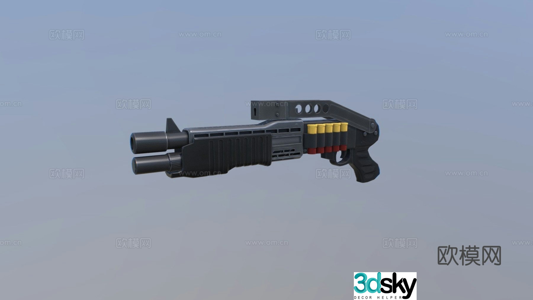 SPAS12 tactical shotgun 3d model