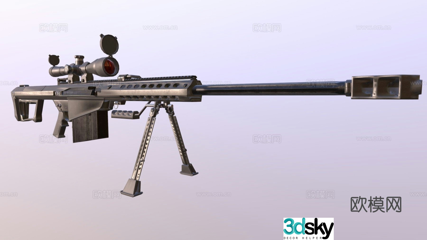Barrett M82 3d model