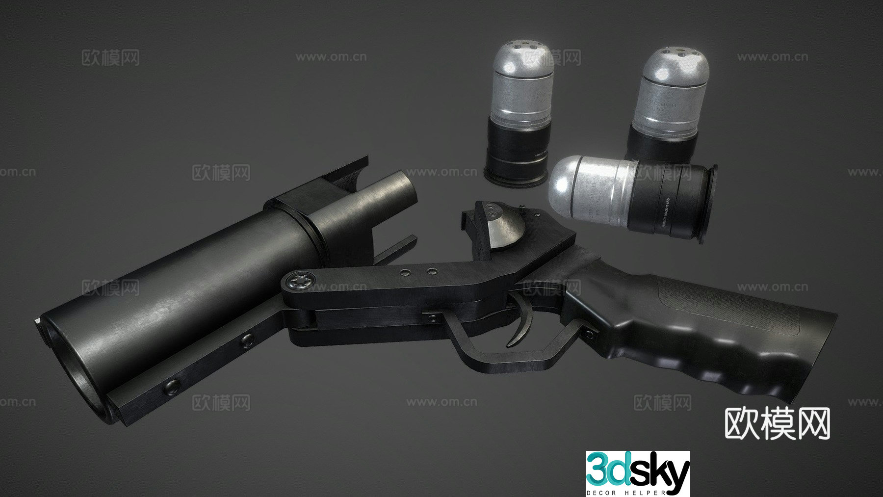 grenade launcher 3d model