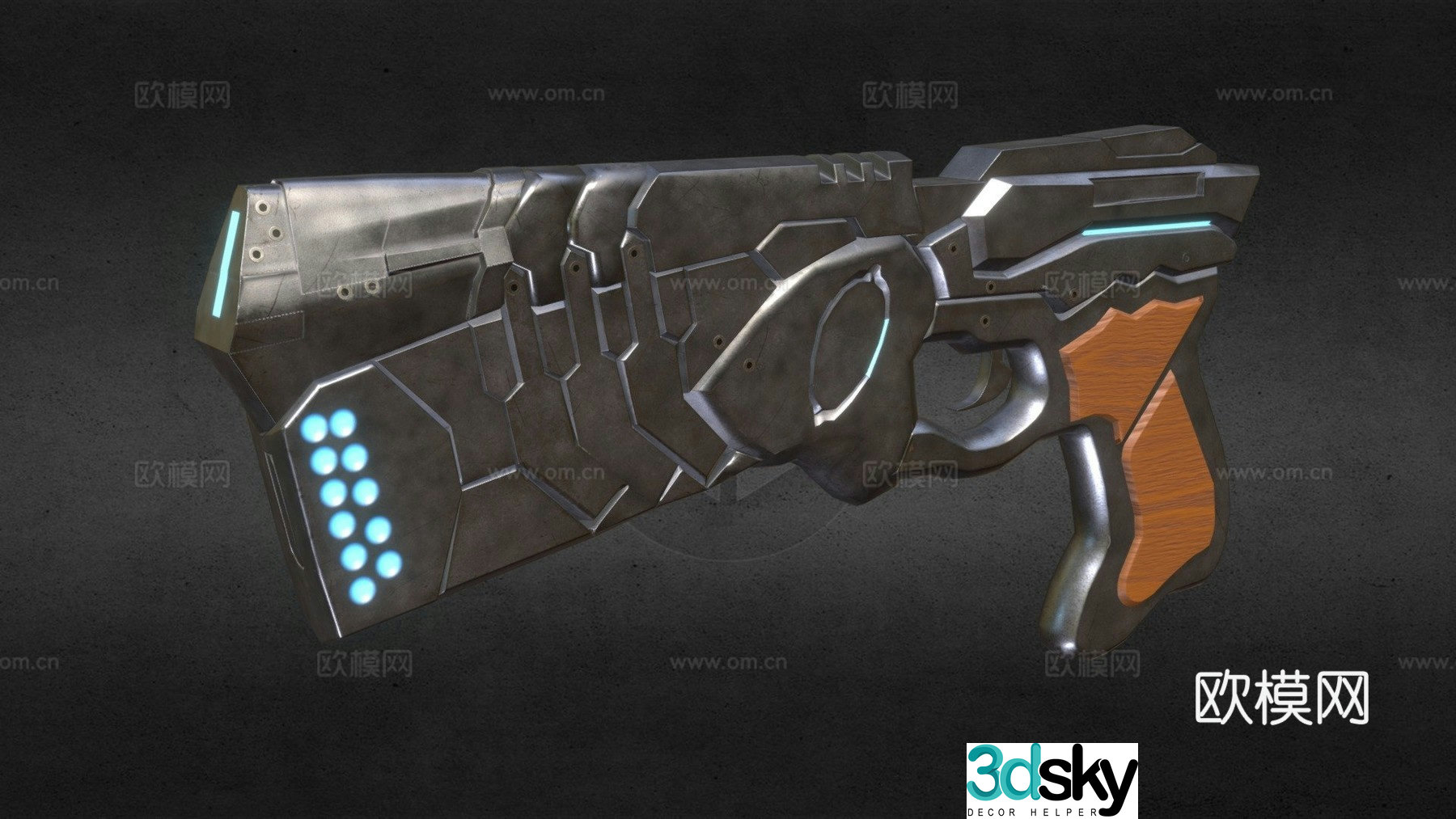Psychometric gun 3d model