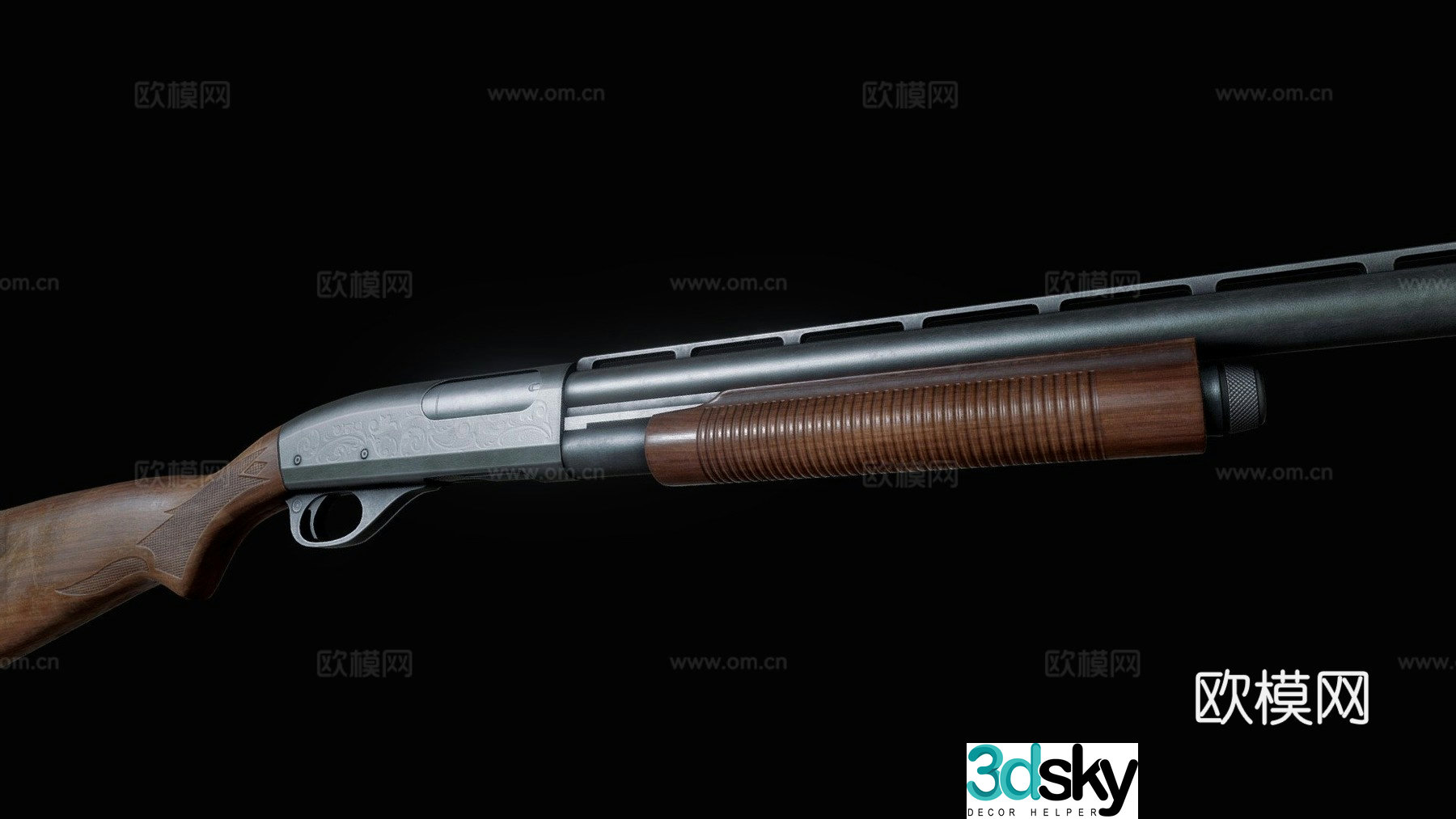 FPS shotgun 3d model