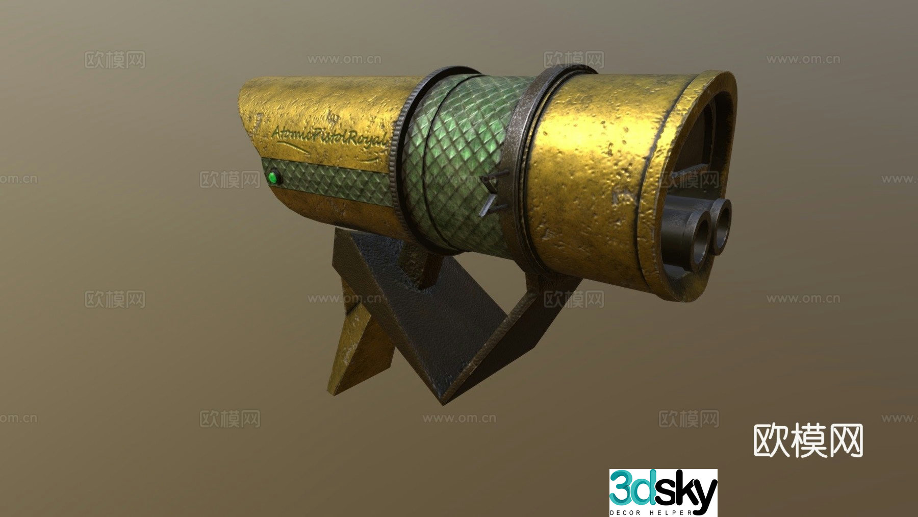Atomic pistol 3d model