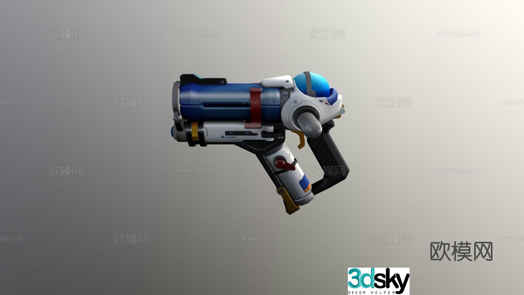 American gun submission 3d model