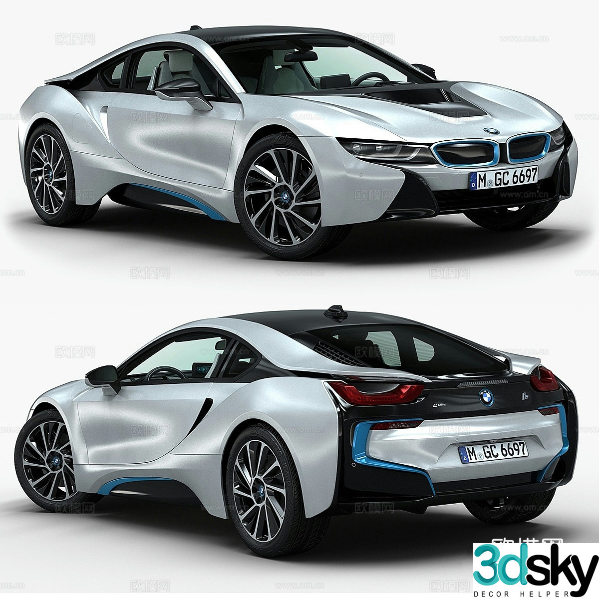 BMW i8 3d model