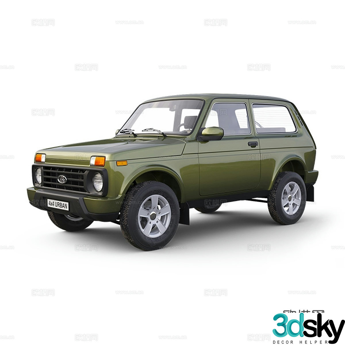 Lada 4x4 Urban 3d model