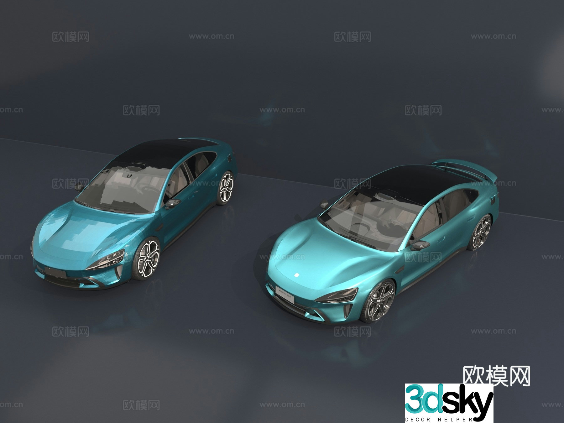 modern car 3d model