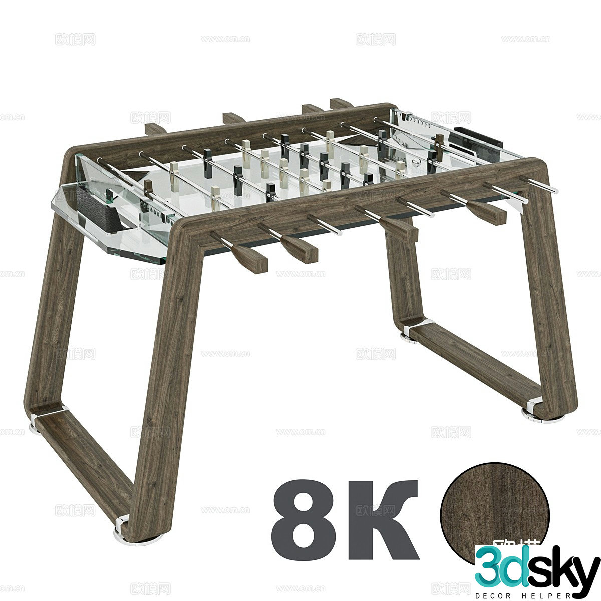 Impatia Milan derby table football 3d model