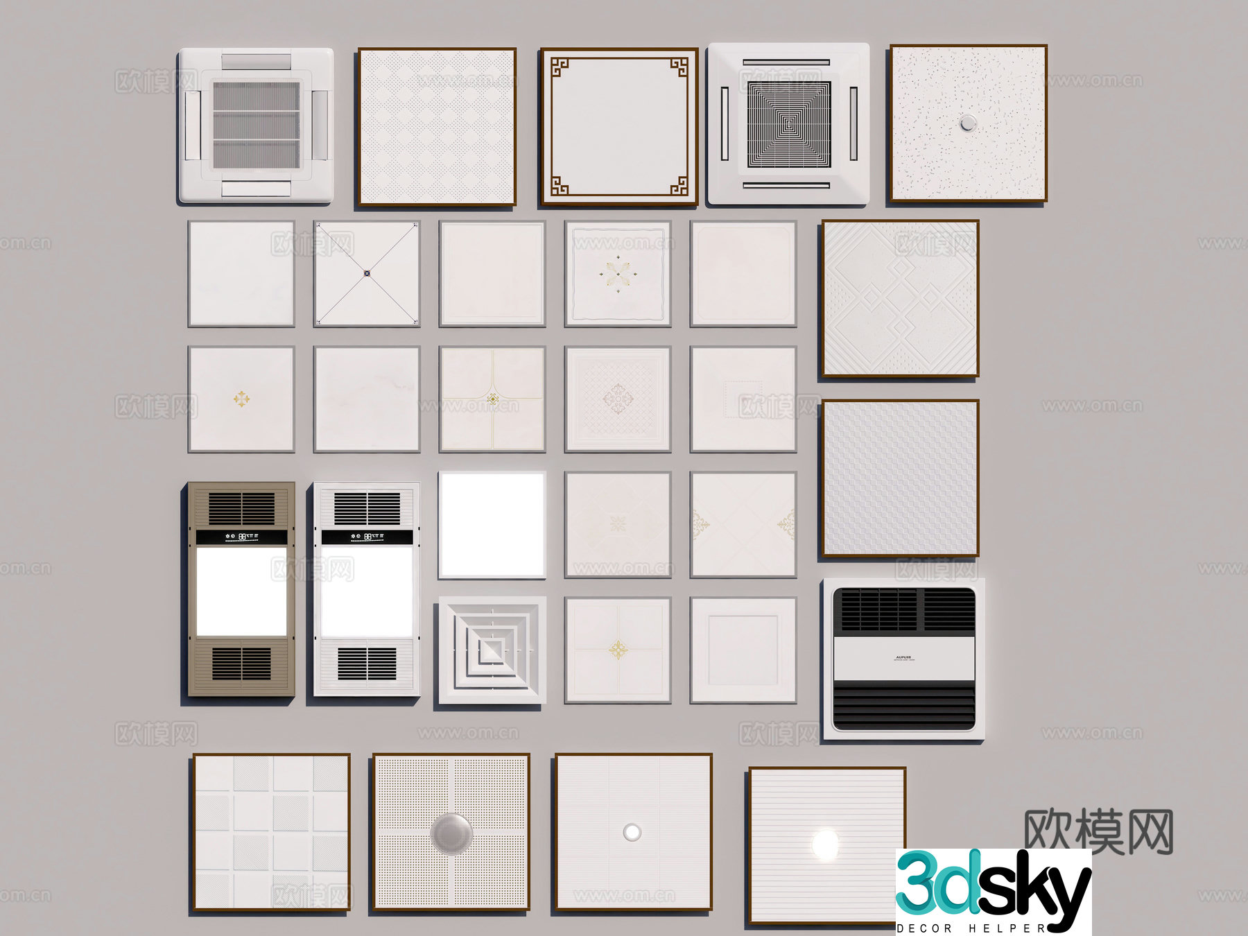 Modern ceiling air outlet 3D model