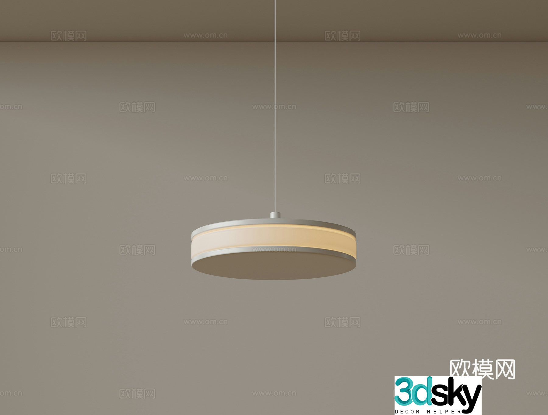 Modern minimalist small chandelier bedside chandelier 3d model