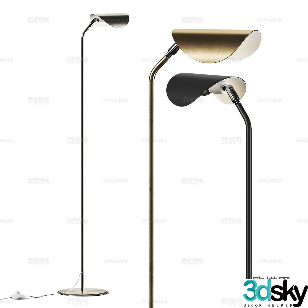 Modern floor lamp 3d model