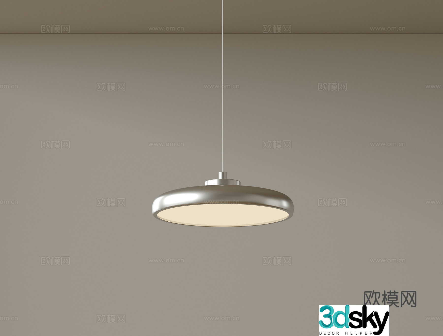 Modern minimalist small chandelier bedside chandelier 3d model