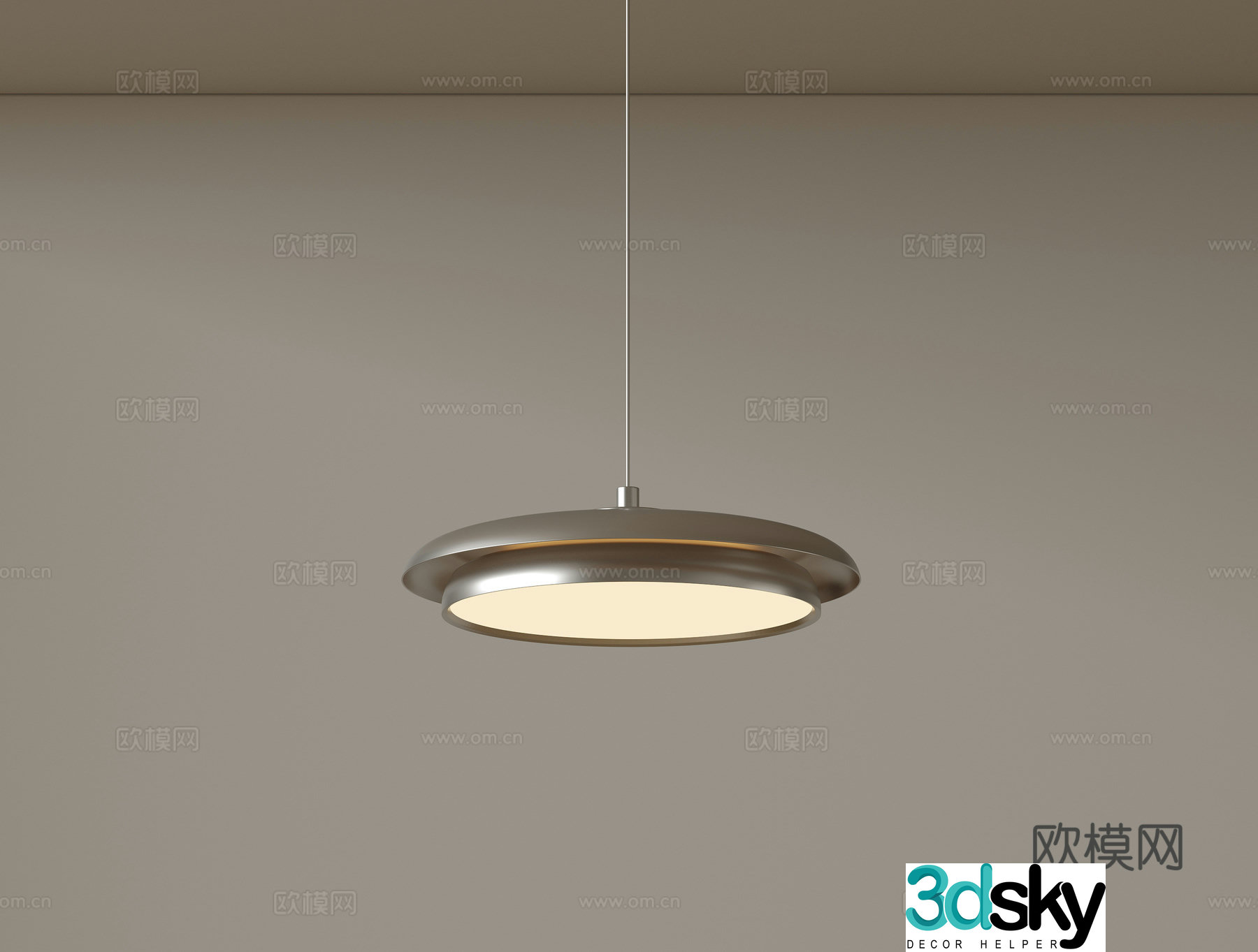 Modern minimalist small chandelier bedside chandelier 3d model