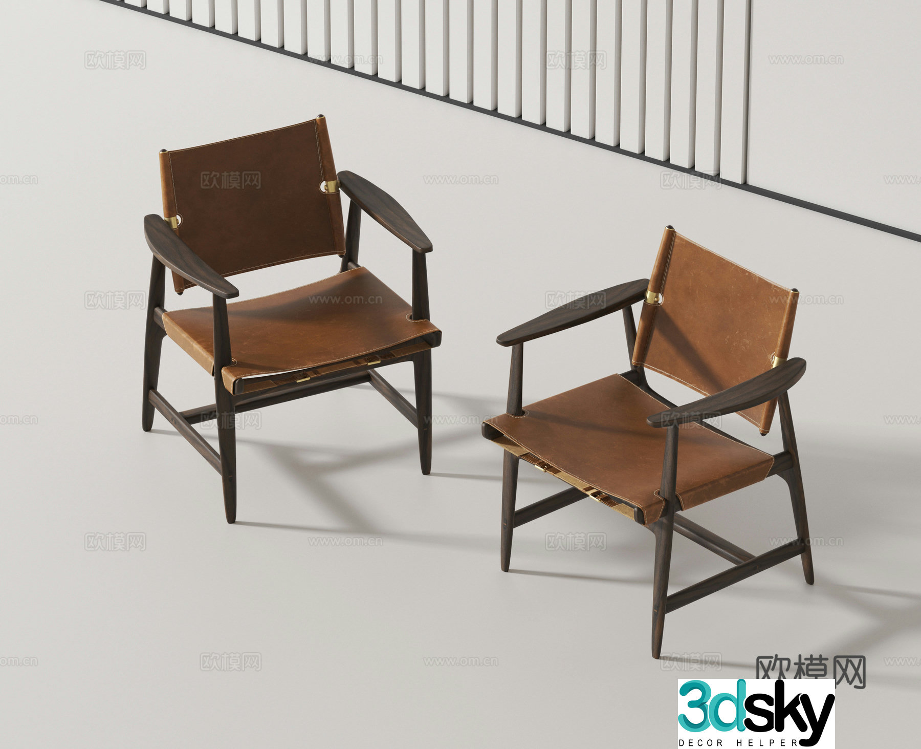 Modern chair single chair 3d model