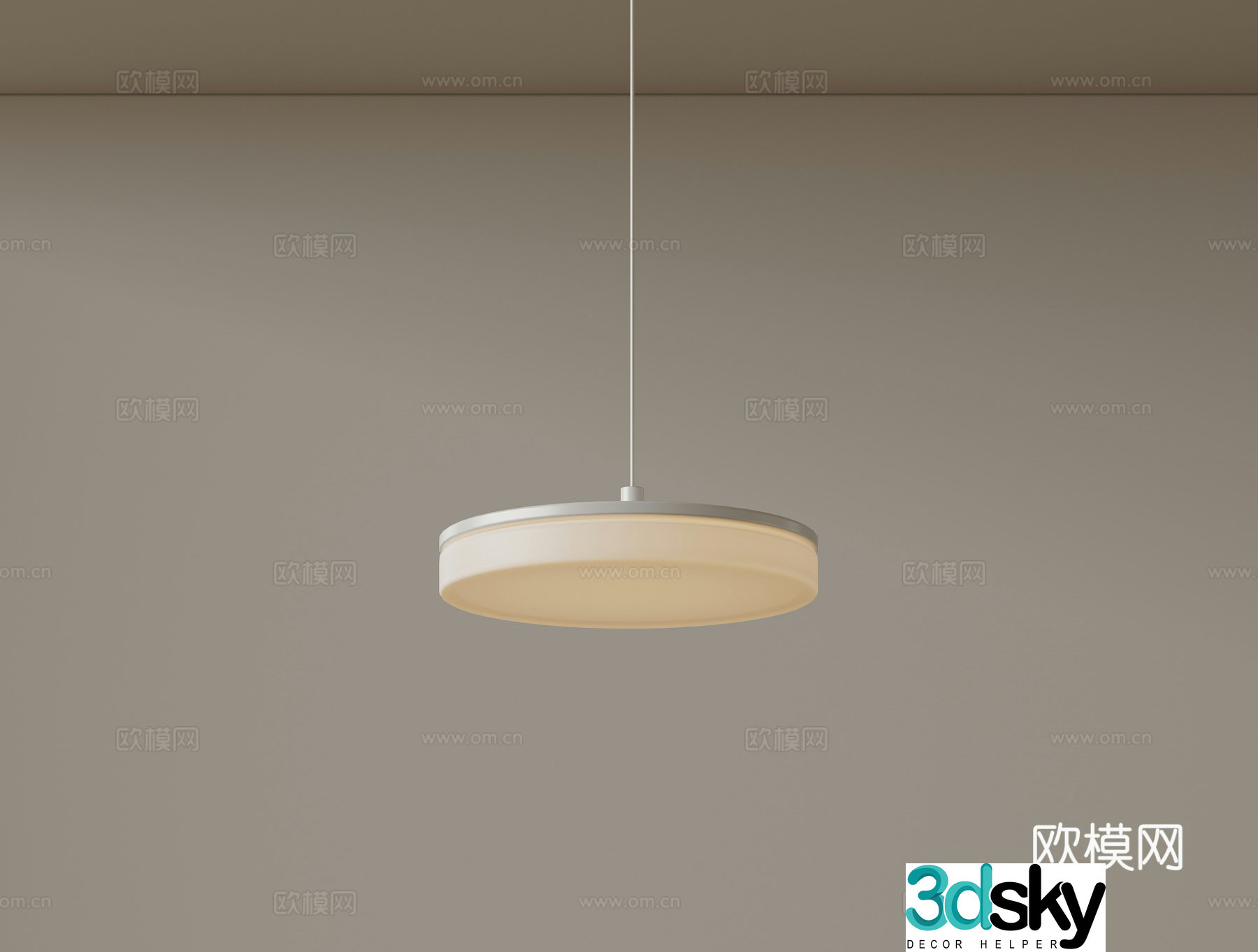 Modern minimalist small chandelier bedside chandelier 3d model