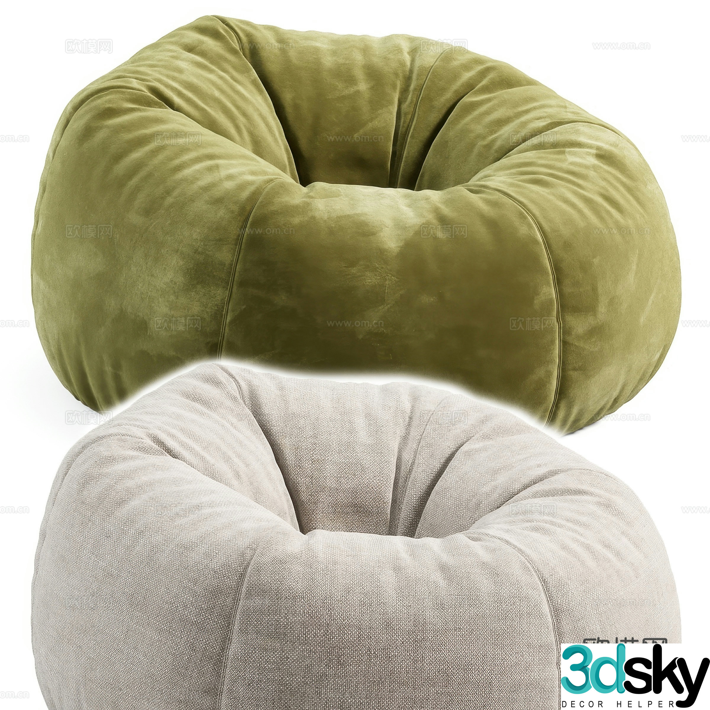 Beanbag leisure sofa 3d model