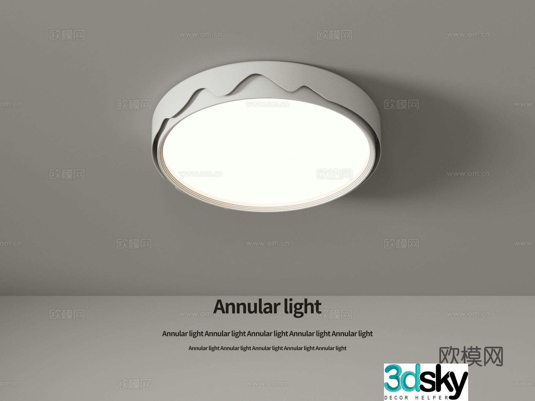 Round ceiling lamp 3d model