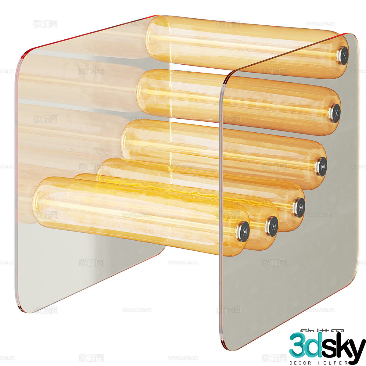 Acrylic leisure chair 3d model