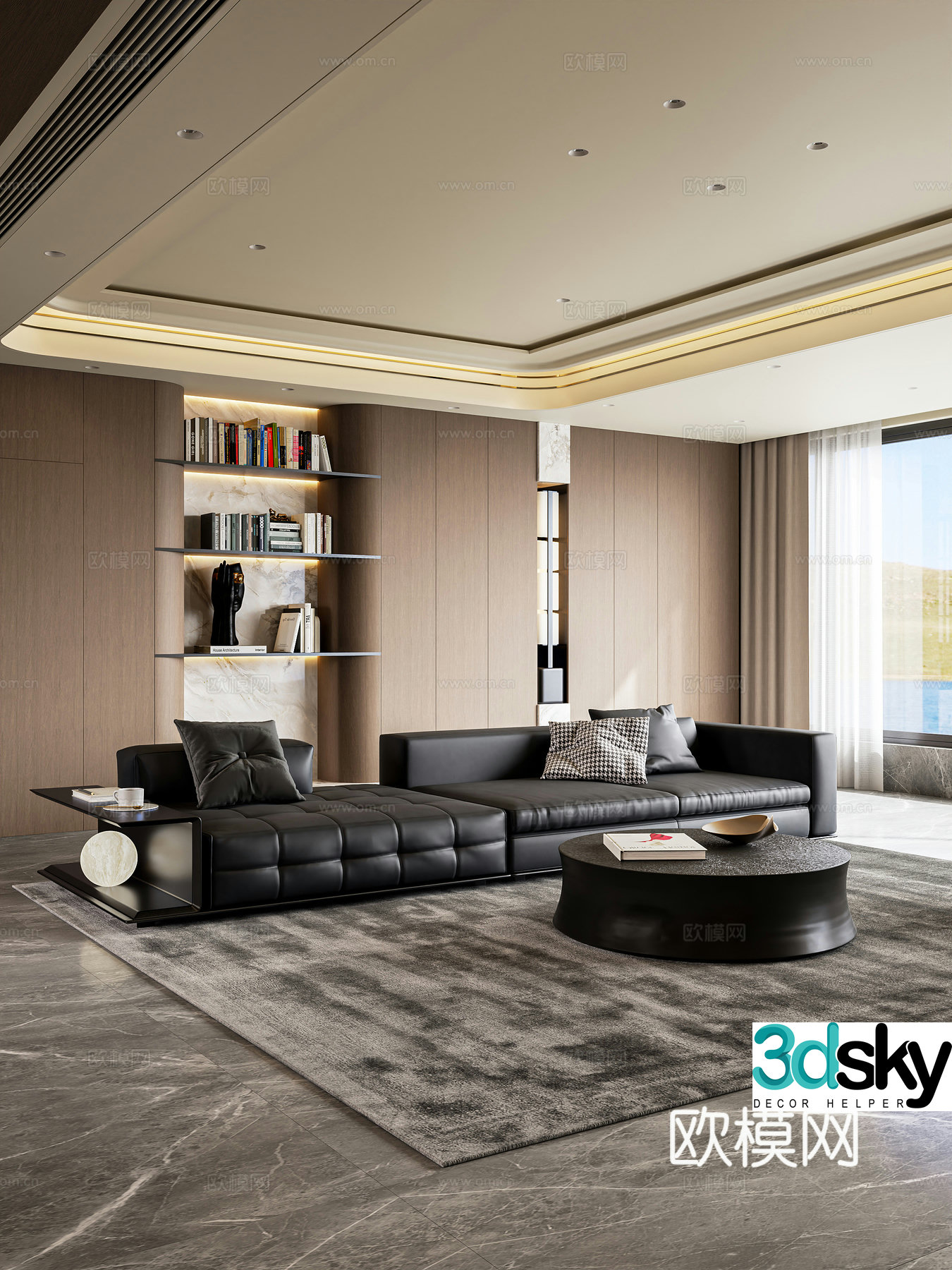 Italian living room 3d model
