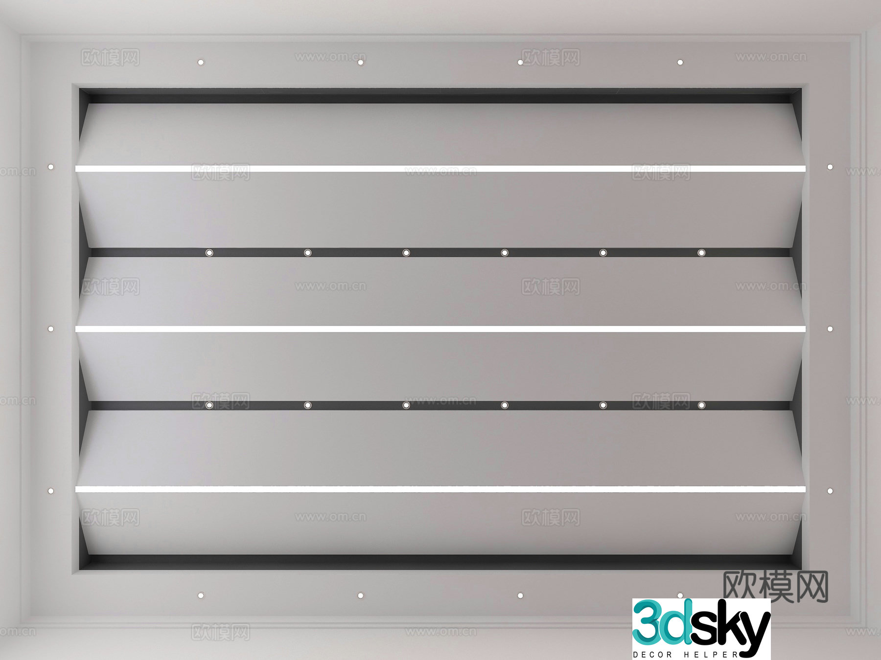 Modern style ceiling 3d model