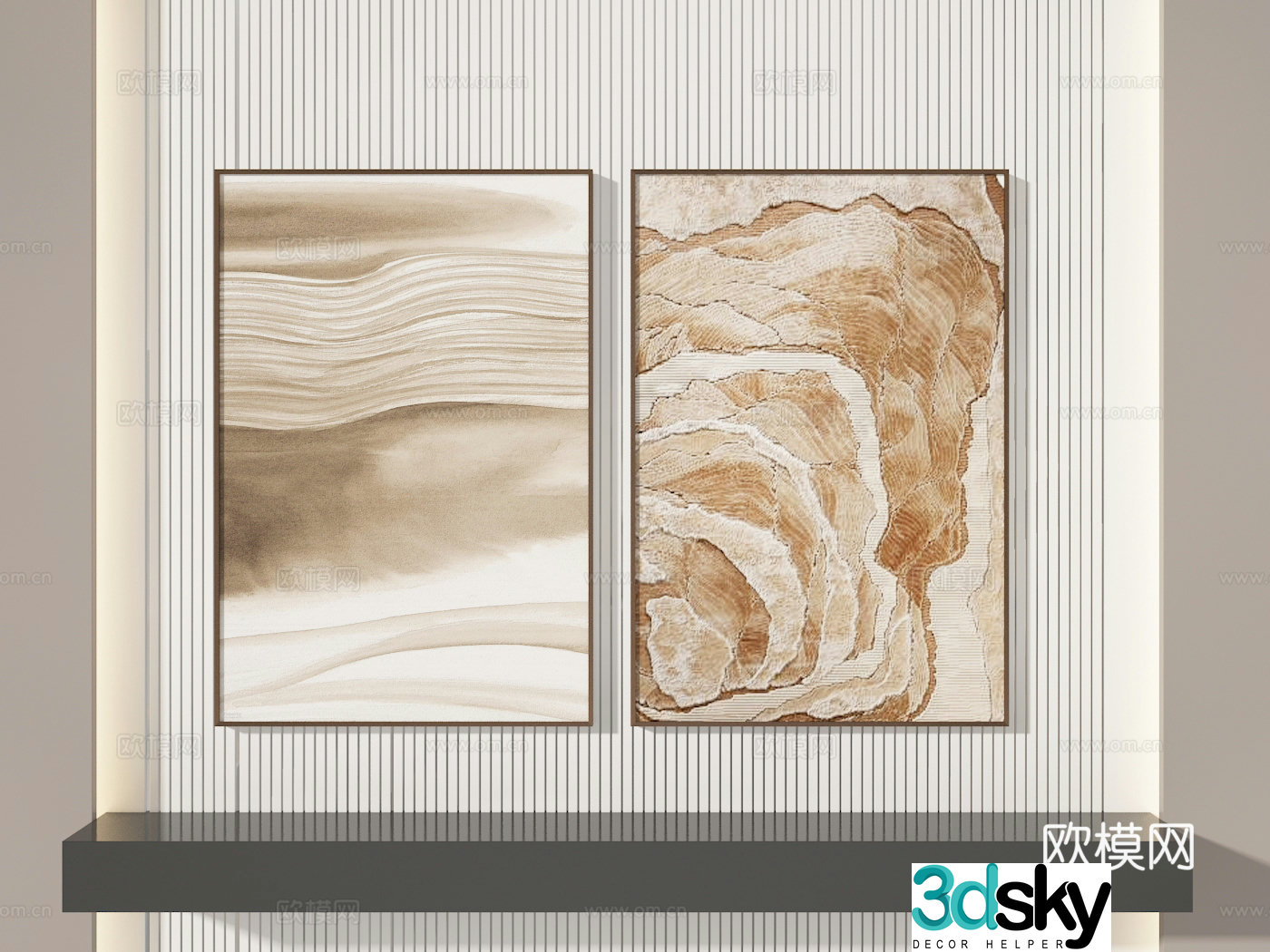 Texture painting decorative painting 3d model