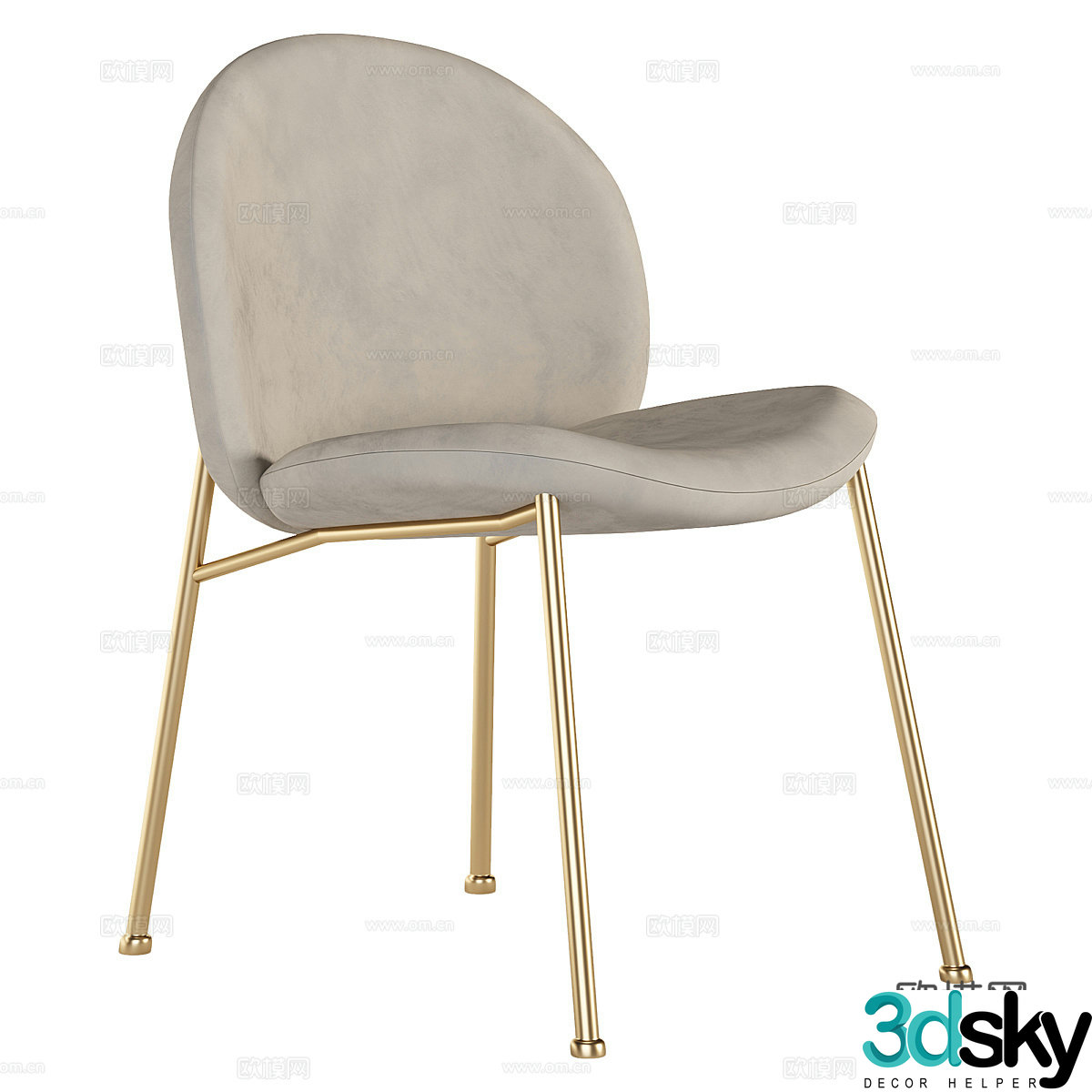 chair dining chair 3d model