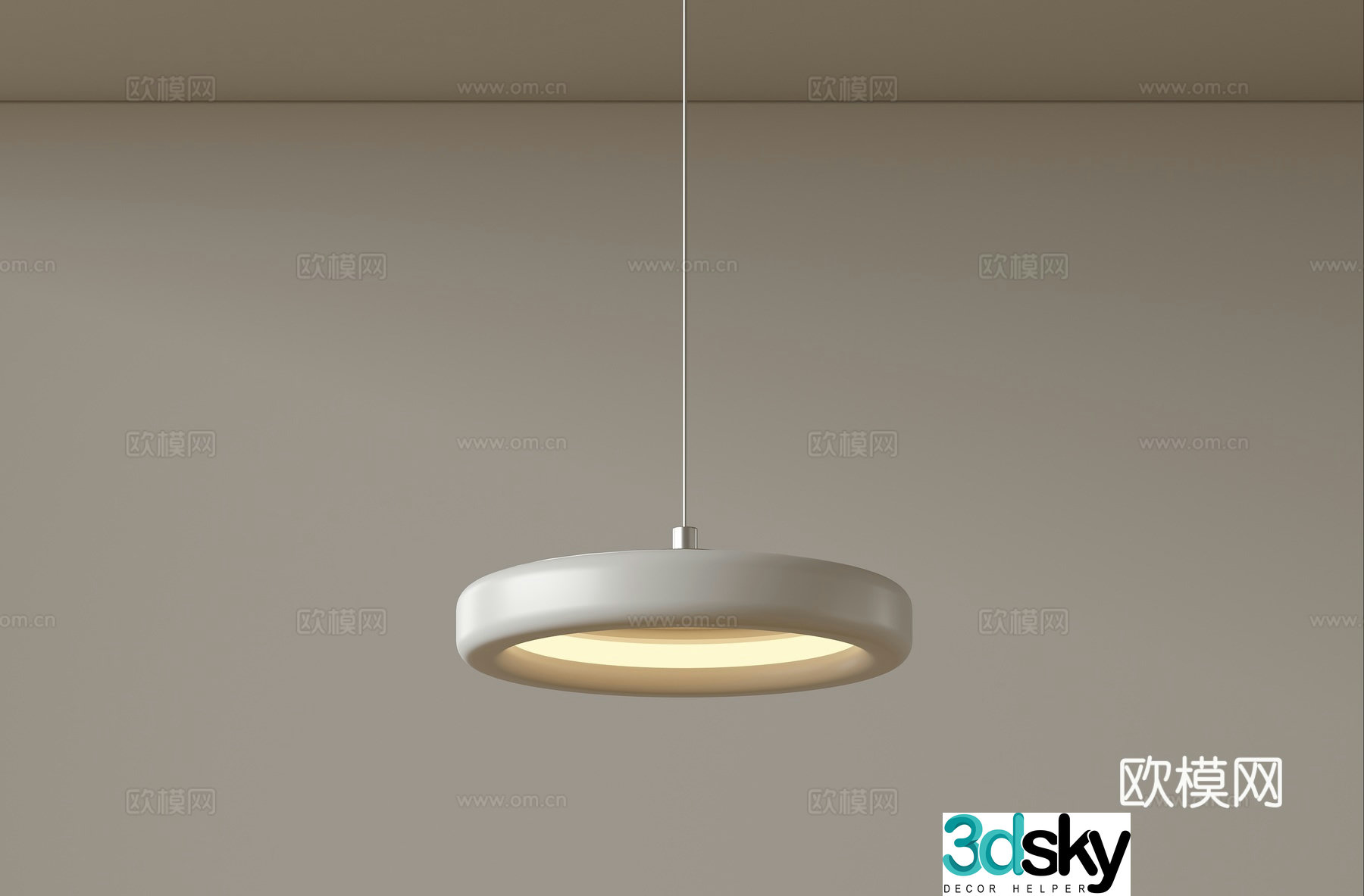 Modern minimalist small chandelier bedside chandelier 3d model