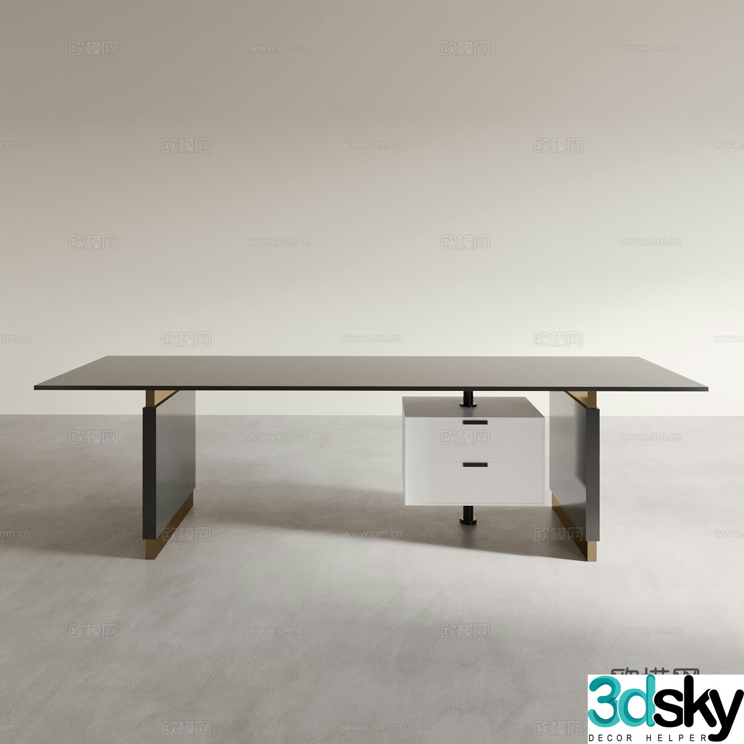 Modern desk 3d model