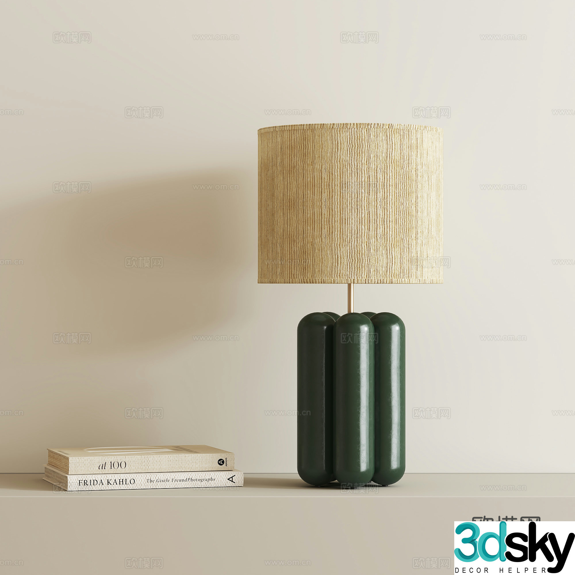 wabi-sabi table lamp 3d model