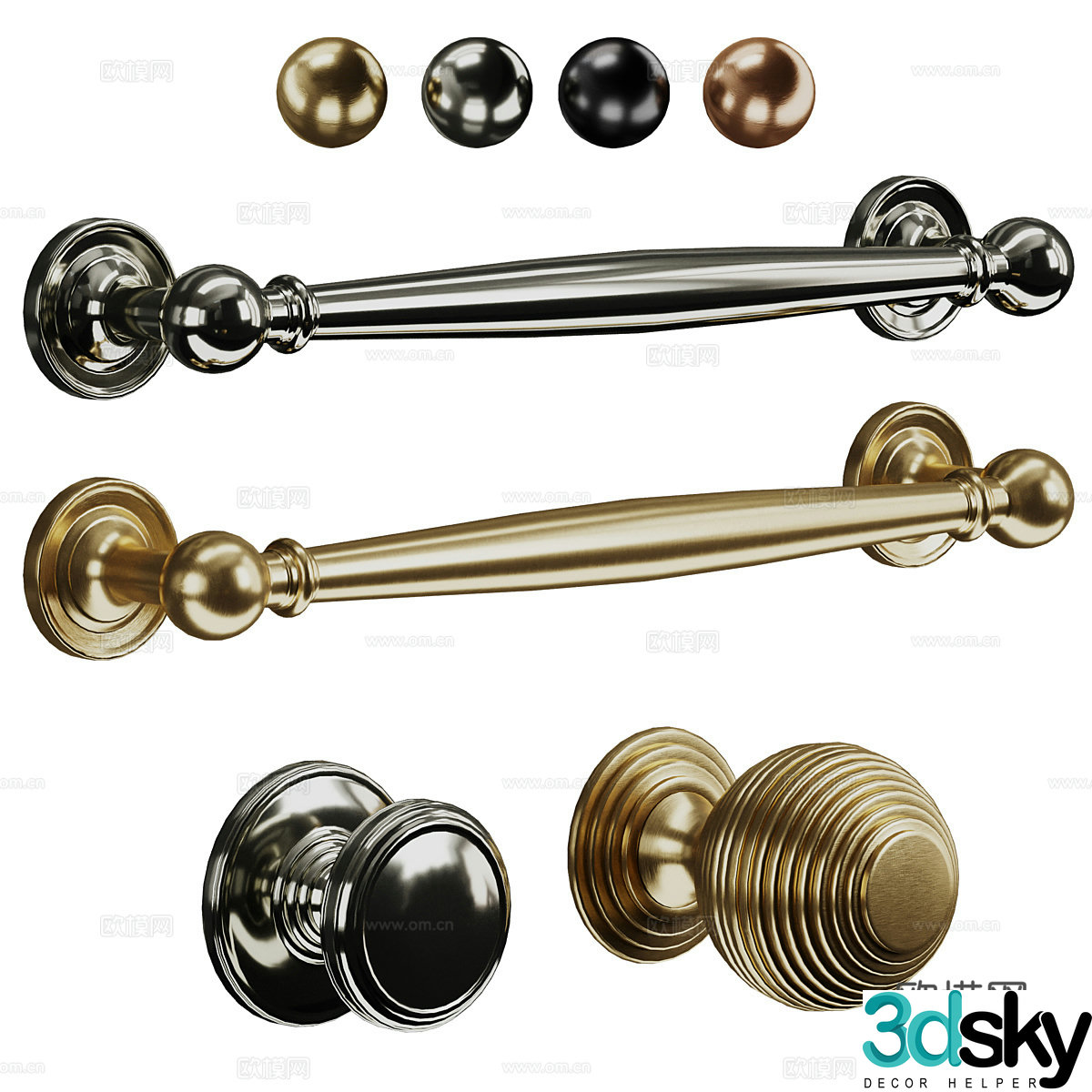 door handle handle 3d model