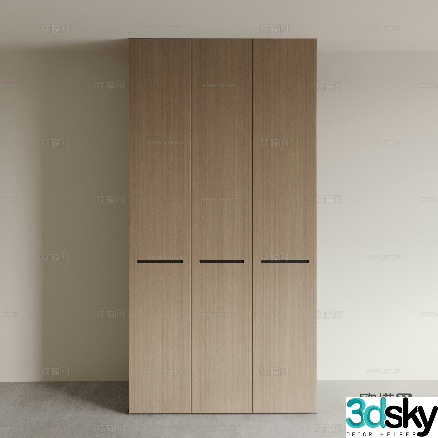 Modern Wardrobe Storage Locker 3d Model