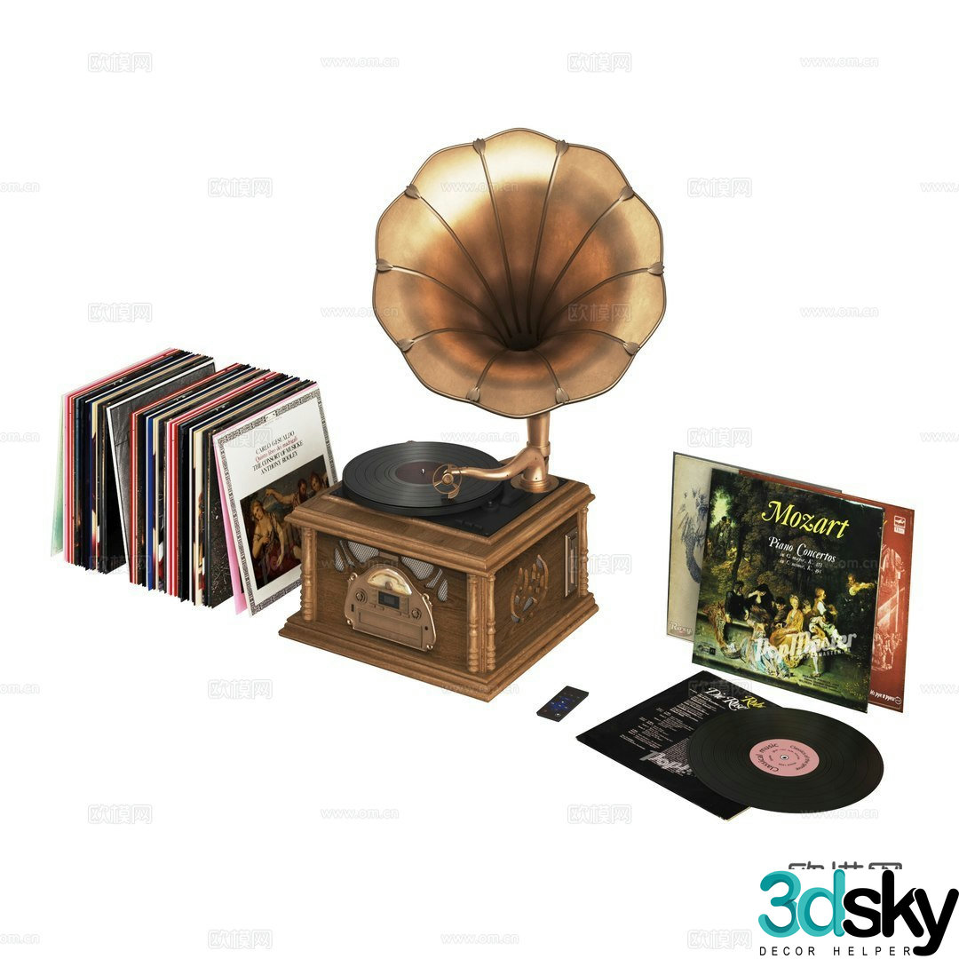 record player 3d model