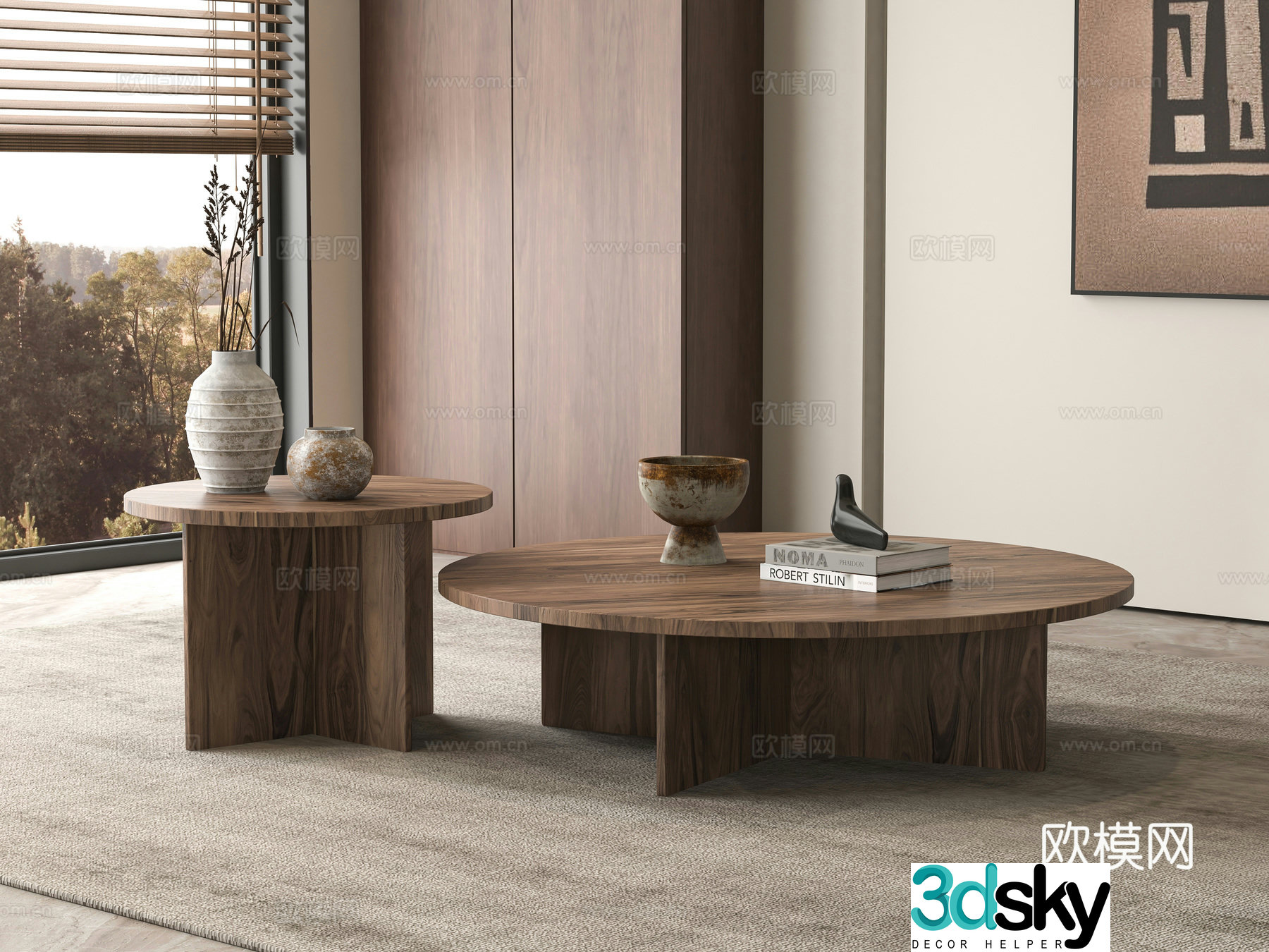 Medieval style coffee table 3D model