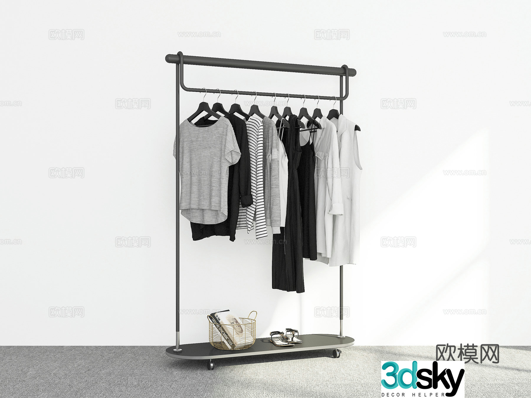 Modern hanger 3d model
