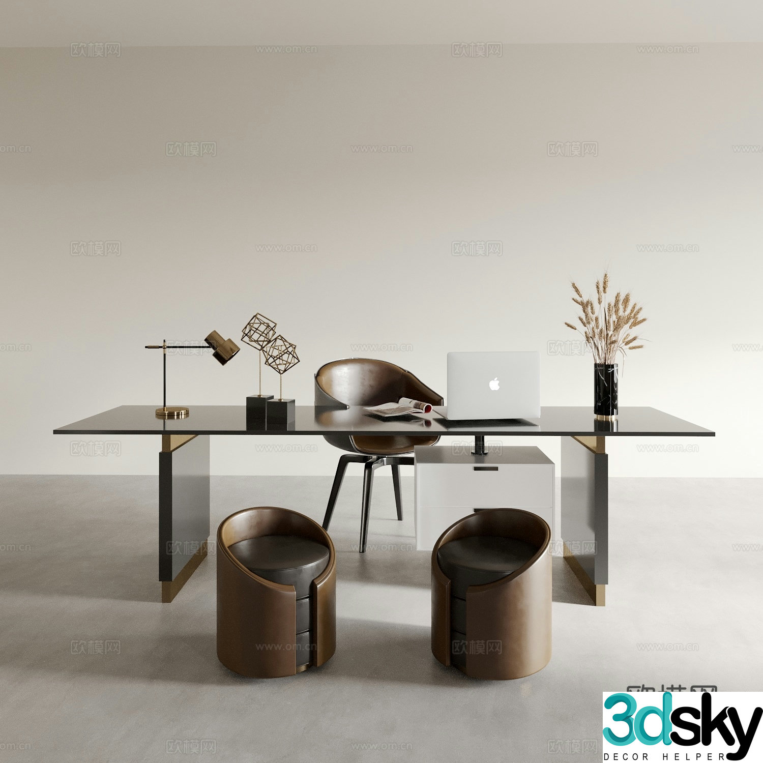Modern desk chair 3d model