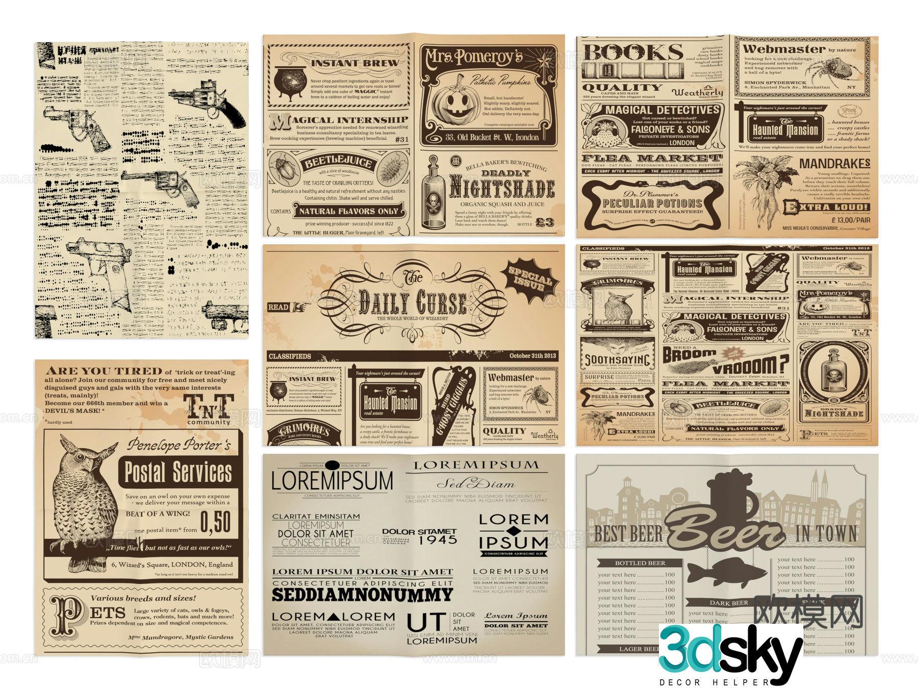 Newspaper newspapers old newspapers daily pictures album paper 3d model