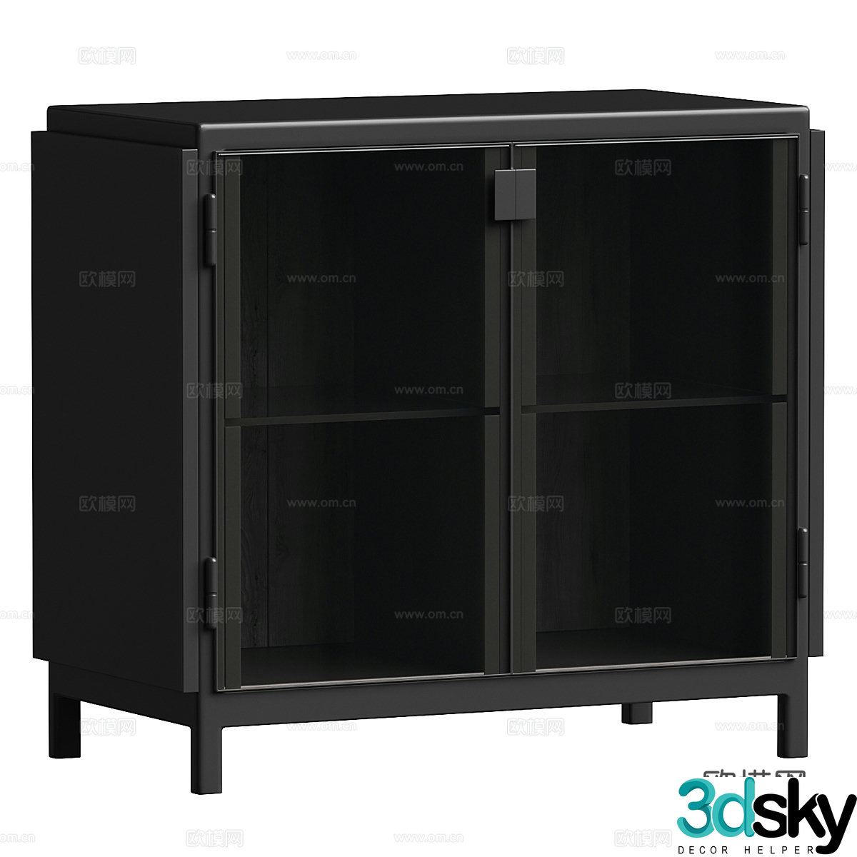 Modern entryway cabinet 3d model