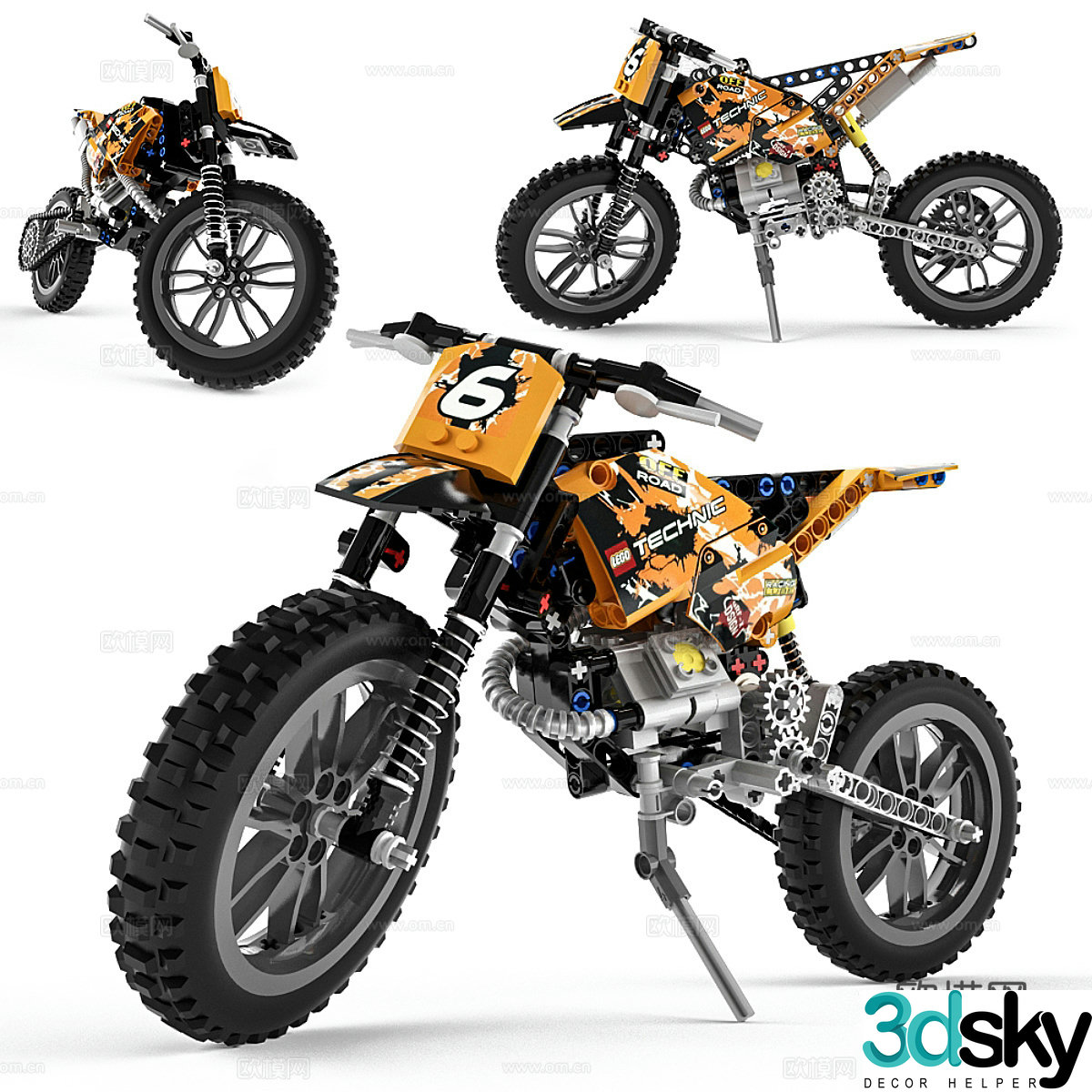 motorcycle 3d model