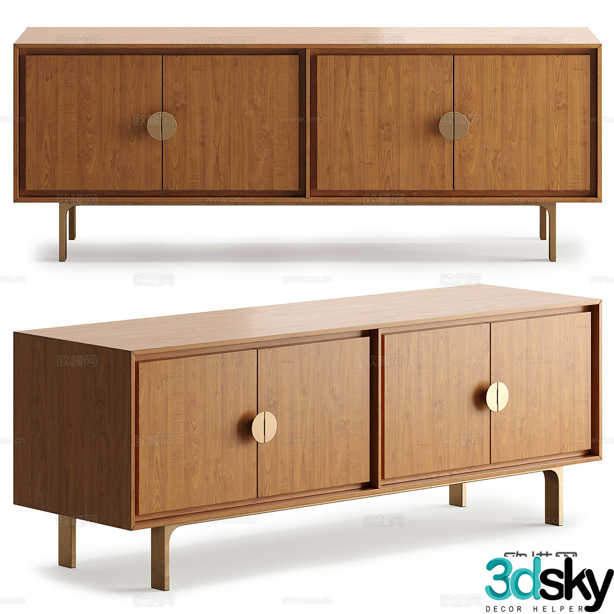 New Chinese TV cabinet 3D model