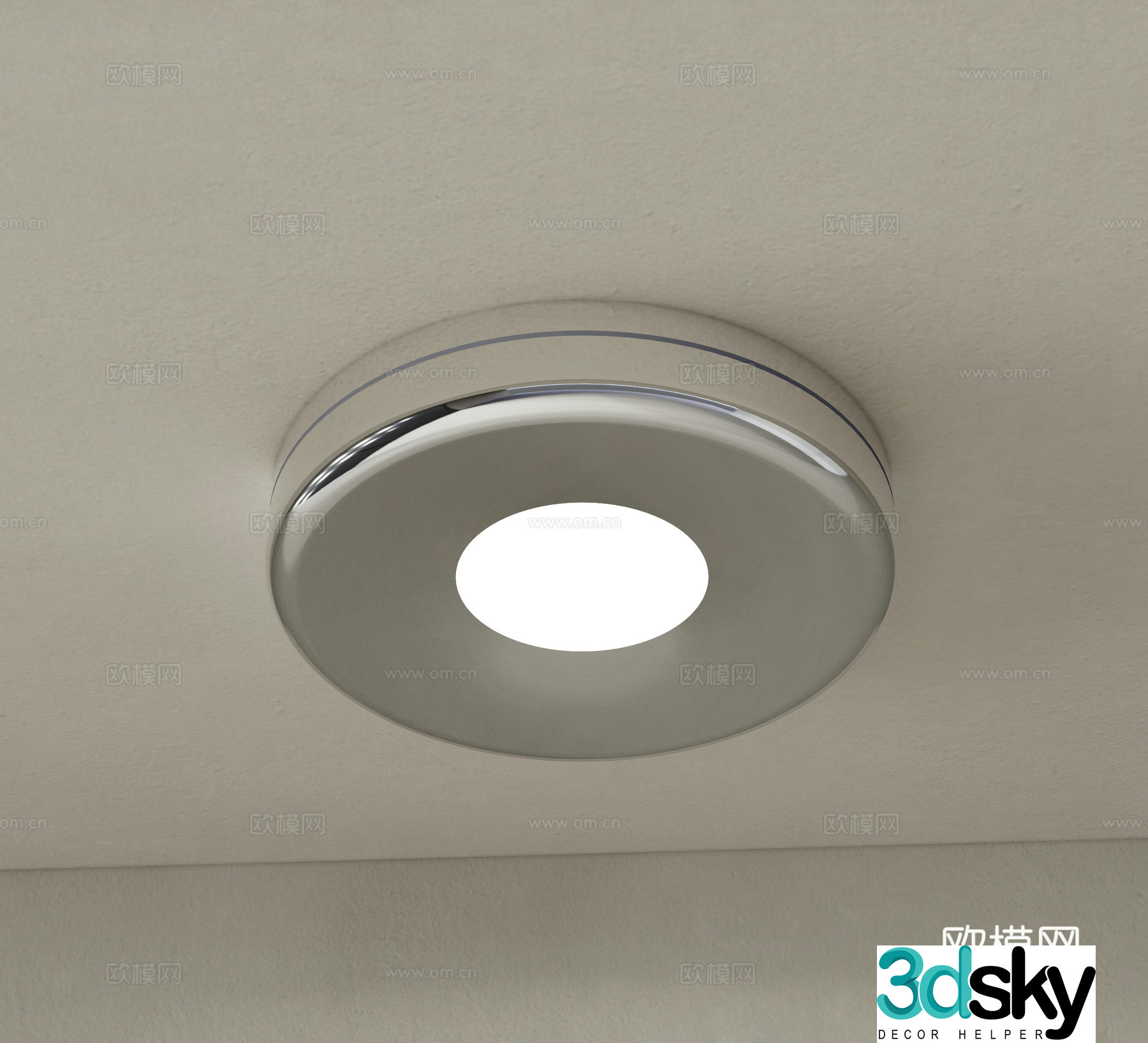Modern ceiling lamp round ceiling lamp 3d model