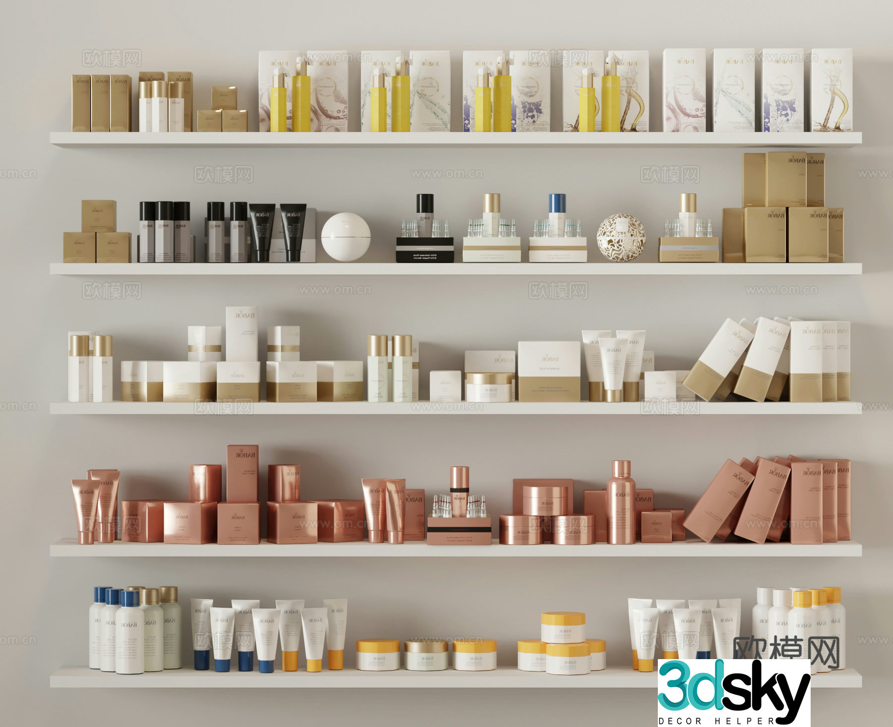Modern cosmetics 3d model