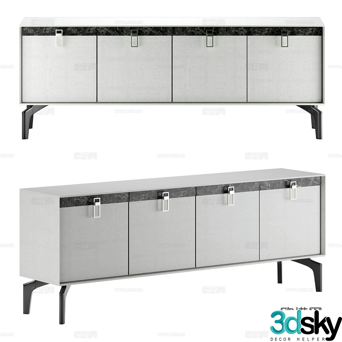 New Chinese style TV cabinet 3d model