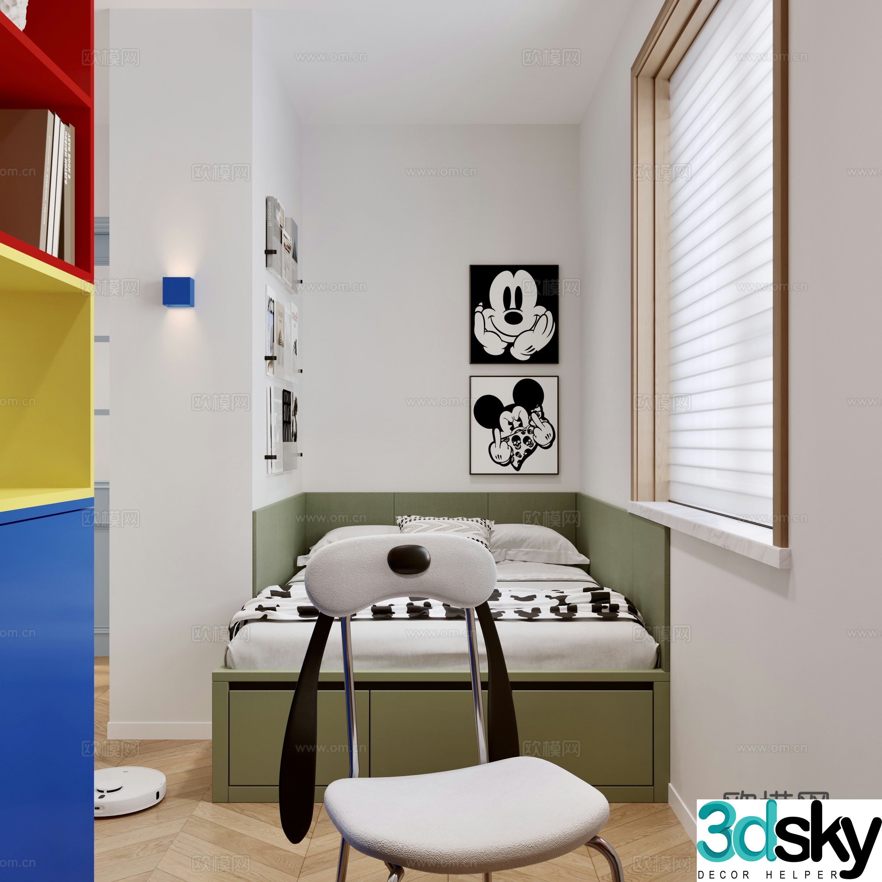 Dopamine children’s room tatami children’s room 3d model