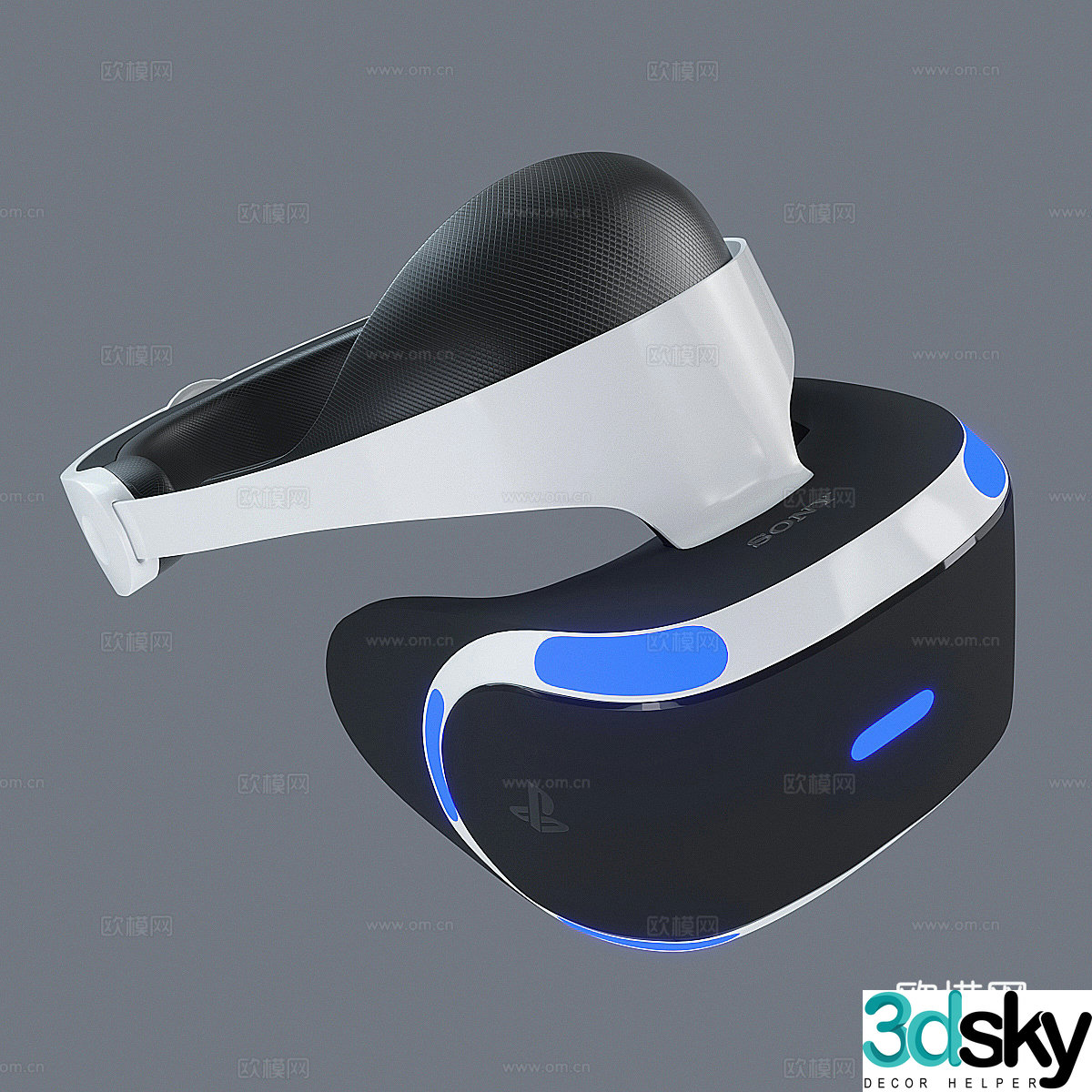 VR Helmet Sony Helmet 3D Model