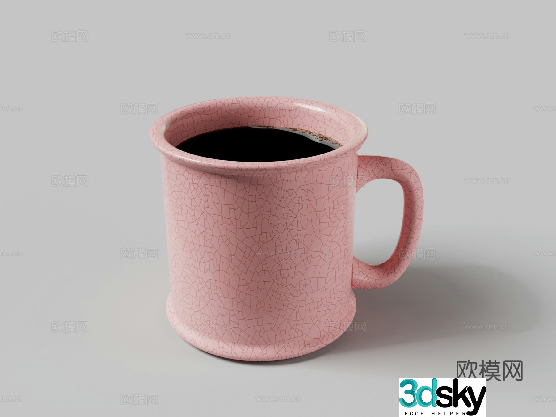 Coffee cup ceramic cup tableware 3d model