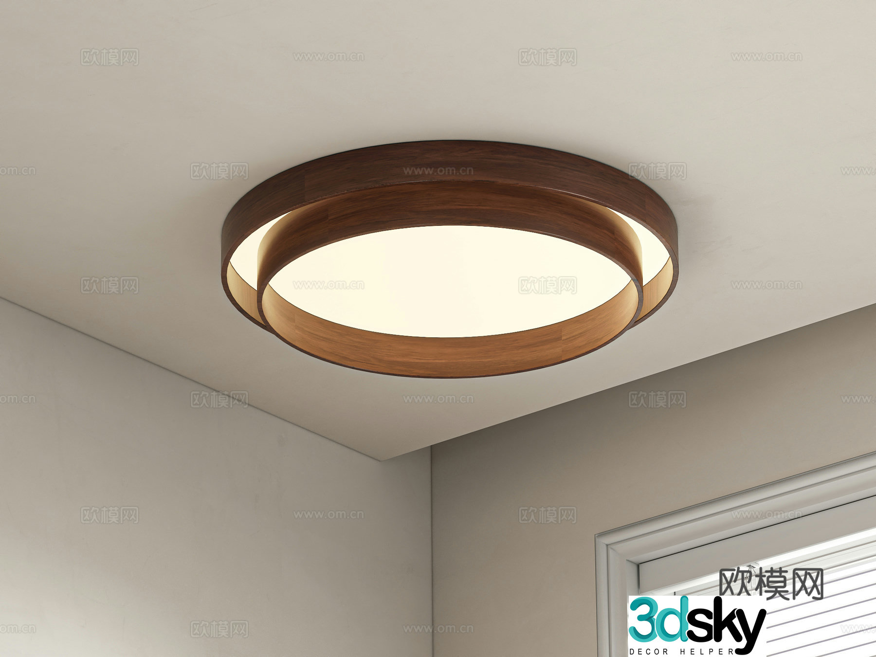 Medieval style ceiling lamp 3d model