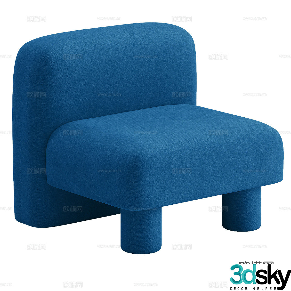Single sofa leisure sofa 3d model