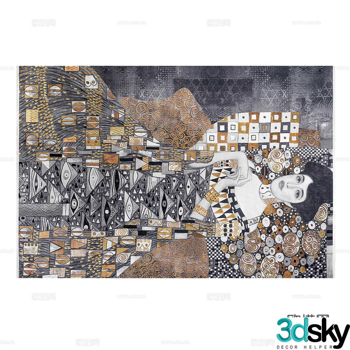 Abstract carpet Fabric carpet 3d model